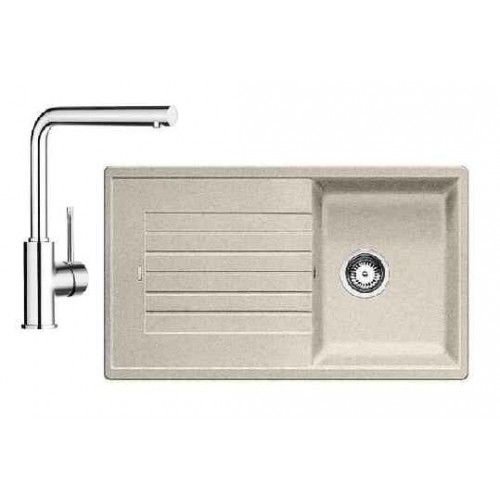 BLANCO SET ZIA 45 SL piasek + bateria kuchenna MILA