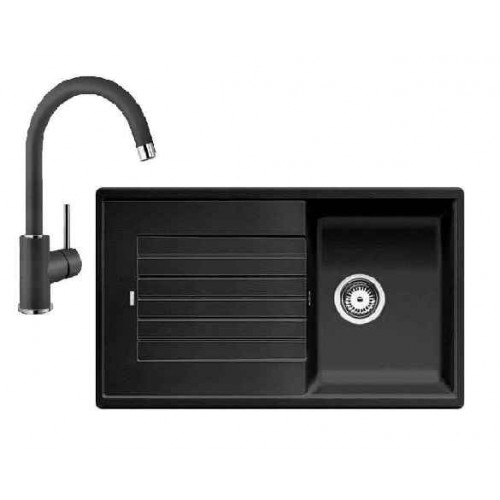 BLANCO SET ZIA 45 SL + bateria kuchenna MIDA, antracyt