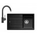BLANCO SET ZIA 45 SL + bateria kuchenna MIDA, antracyt