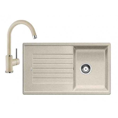 BLANCO SET ZIA 45 SL + bateria kuchenna MIDA, piasek