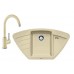 BLANCO SET ZIA 9 E + bateria kuchenna MIDA, szampan