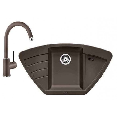 BLANCO SET ZIA 9 E + bateria kuchenna MIDA, kawa