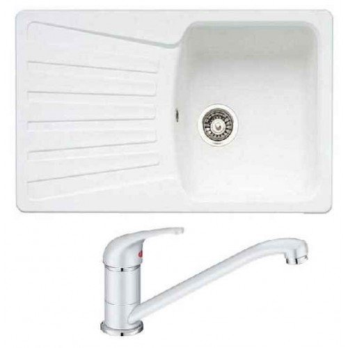 BLANCO SET NOVA 45 S + bateria kuchenna DARAS, biały