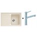 FRANKE SET G14 Zlewozmywak IMG 611 beżowy + bateria Gaia, 114.0253.383
