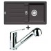 Franke SET G26 Zlewozmywak STG 614 grafitowy + bateria FC 9547.031, 114.0265.381