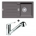 Franke SET G26 Zlewozmywak STG 614 kamienny szary + bateria FC 9547.031, 114.0265.659