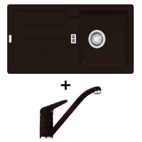 Franke SET G27 Zlewozmywak STG 614 onyx + bateria FC 9541.071, 114.0266.054 Franke SET G27 Zlewozmywak STG 614 onyx + bateria FC 9541.071, 114.0266.054