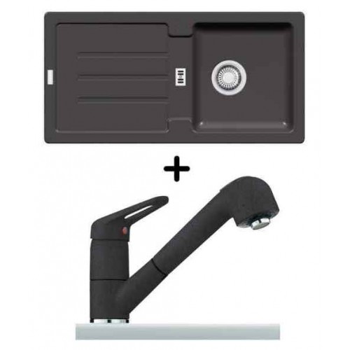 Franke SET G28 Zlewozmywak STG 614 grafitowy + bateria FC 9547.099, 114.0266.060 Franke SET G28 Zlewozmywak STG 614 grafitowy + bateria FC 9547.099, 114.0266.060