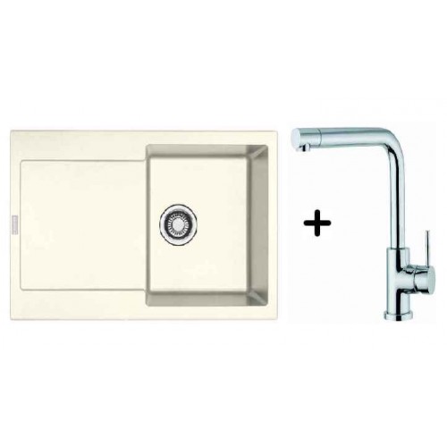 Franke SET G39 Zlewozmywak MRG 611 biały polarny + bateria Samoa 114.0283.418