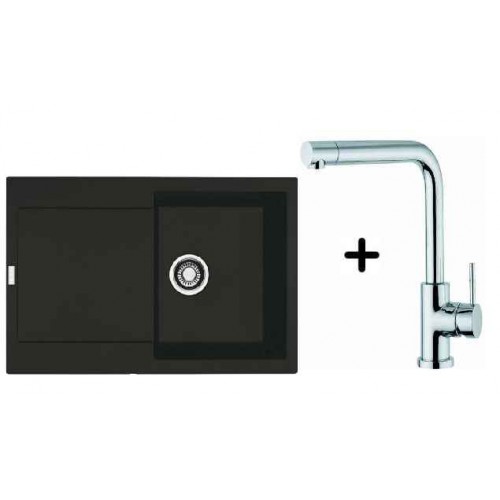 Franke SET G39 Zlewozmywak MRG 611 grafitowy + bateria Samoa, 114.0283.417