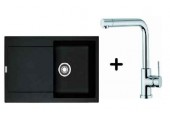 Franke SET G39 Zlewozmywak MRG 611 onyx + bateria Samoa 114.0283.419
