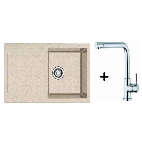 Franke SET G39 Zlewozmywak MRG 611 bezowy + bateria Samoa 114.0283.421 Franke SET G39 Zlewozmywak MRG 611 bezowy + bateria Samoa 114.0283.421