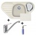 FRANKE SET G45 Zlewozmywak COG 651 E biały polarny + bateria FC 9541.031 + dozownik FD 300
