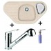 Franke SET G46 Zlewozmywak COG 651 E beżowy + bateria FC 9547.031 + dozownik FD 300, 114.