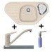 FRANKE SET G47 Zlewozmywak COG 651 E beżowy + bateria FC 9541.085 + dozownik FD 300, 114.0