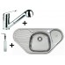 Franke SET N42 Zlewozmywak MON 681 E + bateria FC 9547.031 + dozownik HC, 101.0283.239