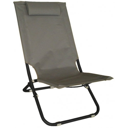 GREY Krzesło / leżak składany, szary 97816