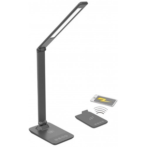 SOLIGHT LED Lampa stołowa 9W, Szara WO55-G