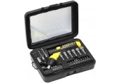 Stanley 0-63-022 Wkrętak pistoletowy z grzechotką z zestawem końcówek, 25 sztuk