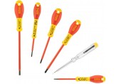Stanley 0-65-443 FatMax Zestaw wkrętaków dla elektryków (płaskie/Pozidriv), 6 sztuk