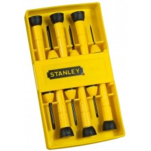 Stanley 0-66-052 Zestaw bimateriałowych wkrętaków zegarmistrzowskich, 6 sztuk