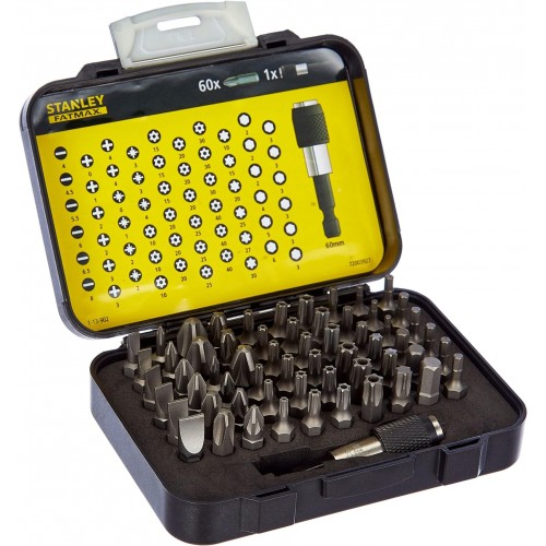 Stanley 1-13-902 1/4" Zestaw bitów 25mm, 61 sztuk
