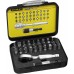Stanley 1-13-904 1/4" Zestaw bitów 25mm, z grzechotką, 32szt