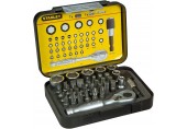Stanley 1-13-906 1/4" Zestaw 40el. końcówki z grzechotką
