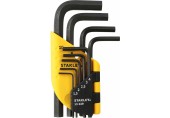 Stanley 1-13-929 Zestaw kluczy sześciokątnych, krótkie (1,5-10mm), 9szt