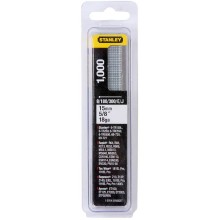 Stanley 1-SWK-BN0625T 15mm/5/8"/18 Gwoździe do zszywacza, 8/300/E/J, 1000 szt.