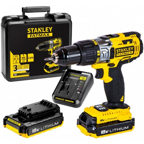 Stanley FMC625D2 Wiertarko-wkrętarka (51,4Nm/18V/2x2,0Ah), walizka