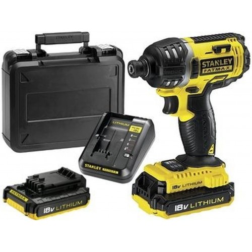 Stanley FMC645D2 FatMax Aku zakrętarka udarowa (1/4"180 Nm) (18V 2x 2,0Ah)