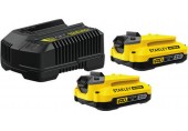 Stanley SFMCB12D2 FatMax Zestaw startowy z bateriami i ładowarką V20 2x2,0Ah