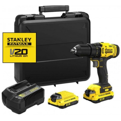 Stanley SFMCD700C2K FatMax V20 Aku wkrętarka (50Nm/18V/2x1,5Ah), walizka