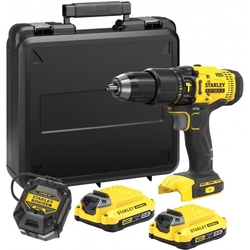 Stanley SFMCD711D2K FatMax Wiertarko-wkrętarka udarowa (50Nm/18V/2x2,0Ah), walizka Stanley SFMCD711D2K FatMax Wiertarko-wkrętarka udarowa (50Nm/18V/2x2,0Ah), walizka