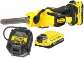 Stanley SFMCE210D2K FatMax V20 Aku pilnik tasmowy 13x457mm (18V/2x2,0Ah)