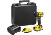 Stanley SFMCF820D2K FatMax V20 Aku zakrętarka udarowa 1/4" (18V/2x2,0Ah), walizka