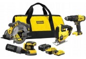 Stanley SFMCK412MDS FatMax V20 Zestaw 4-elementowy (18V/1x2,0Ah/1x4,0Ah), torba