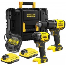 Stanley SFMCK461D2T FatMax V20 Akumulatorowy zestaw narzędzi (18V/2x2,0Ah), Tstak