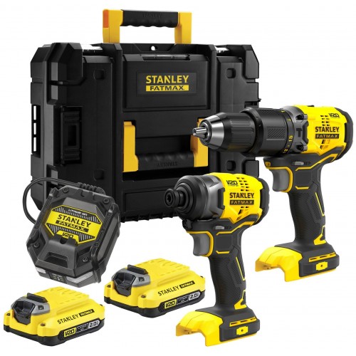 Stanley SFMCK461D2T FatMax V20 Akumulatorowy zestaw narzędzi (18V/2x2,0Ah), Tstak Stanley SFMCK461D2T FatMax V20 Akumulatorowy zestaw narzędzi (18V/2x2,0Ah), Tstak