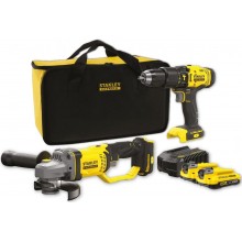 Stanley SFMCK471D2S FatMax V20 Wiertarko-wkrętarka i szlifierka (18V/2x2.0Ah), torba