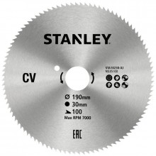 Stanley STA10230-XJ Tarcza pilarska 190x30mm, 100 zębów