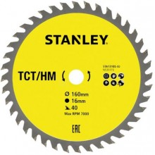 Stanley STA13105 Tarcza do cięcia drewna 160x16mm, 40 zębów