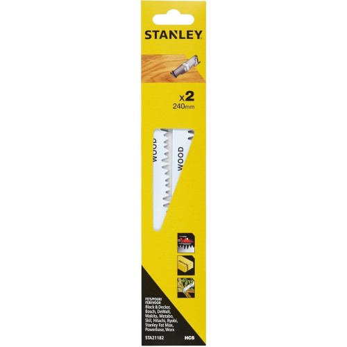 Stanley STA21182 Brzeszczoty HCS do cięcia gałęzi, długość 240mm, 2 sztuki Stanley STA21182 Brzeszczoty HCS do cięcia gałęzi, długość 240mm, 2 sztuki