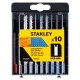Stanley STA28020 Brzeszczoty do wyrzynarki HCS-HSS typu U do drewna i metalu, 10 sztuk