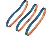Stanley STA33316 Pasy ścierne do pilników taśmowych, węglik krzemu, P60, 13x455mm, 3 szt