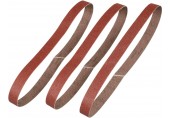 Stanley STA33381 Pasy ścierne do pilników taśmowych, P120, 13x455mm, 3 sztuki
