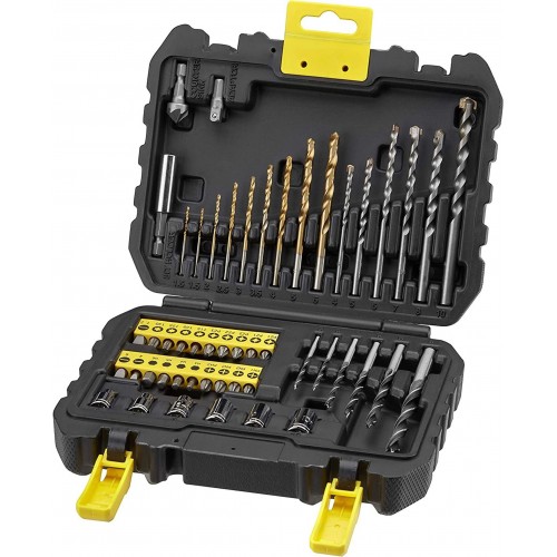 Stanley STA88546-XJ Zestaw wierteł i bitów, 50 elementów