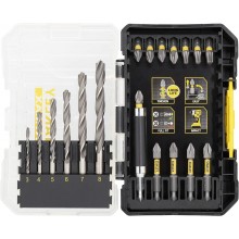 Stanley STA88554 FatMax 19-częściowy zestaw wierteł do żelaza i bitów