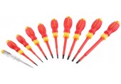 Stanley STHT60032-0 Zestaw wkrętaków VDE (płaskie+PZ+PH+tester), 10 sztuk